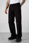 BLACK SLIT CHINO PANTS