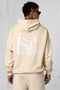 CREMEBRULEE DECONSTRUCTED OVERSIZED SWEATHOODIE
