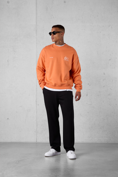 DUSTYORANGE OPPOSÉ OVERSIZED SWEATER