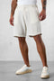 ECRU LINEN SHORTS