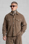 MOCHA CORD OVERSIZED SHIRT