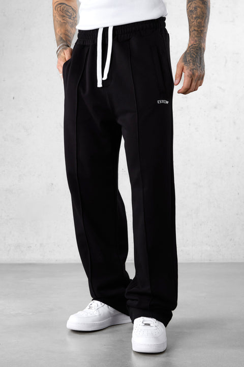BLACK ESSENTIAL LOOSE SWEATPANTS 2.0