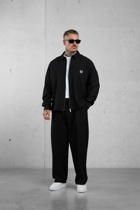 BLACK ICON BARREL PANTS