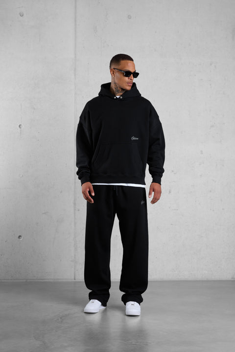 BLACK SIGNATURE BAGGY JOGGER