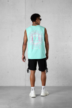 BEACHGREEN BLAZING SUNSHINE OVERSIZED TANK TEE