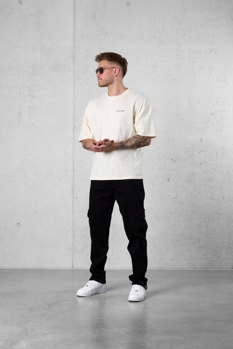 BEIGE DISCREET OVERSIZED TEE