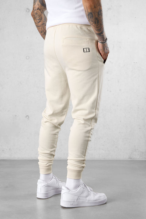BEIGE ESSENTIAL SWEATPANTS