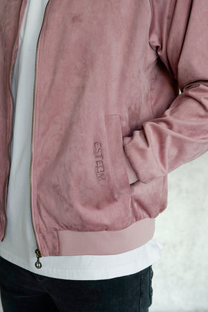 BERRY SUEDE JACKET