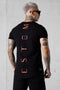 BLACK BURNTCORAL VERTICAL TEE