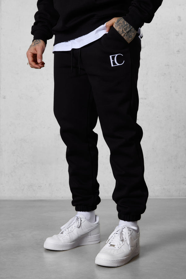 BLACK EC LOGO JOGGER
