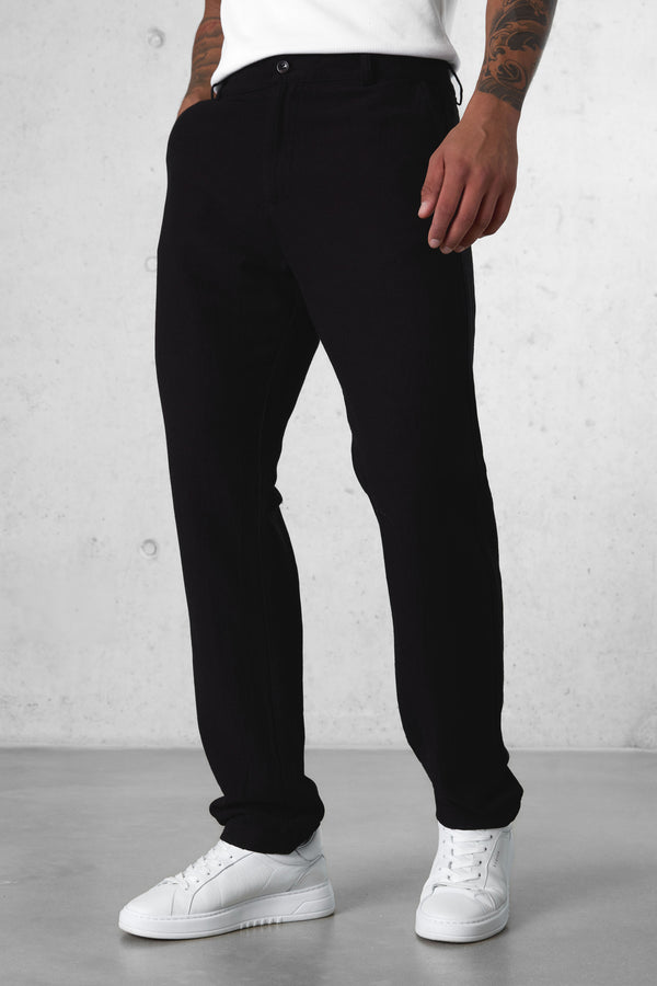 BLACK LINEN PANTS