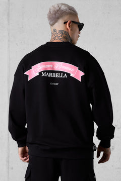 BLACK SUMMER ROMANCE OVERSIZED SWEATER