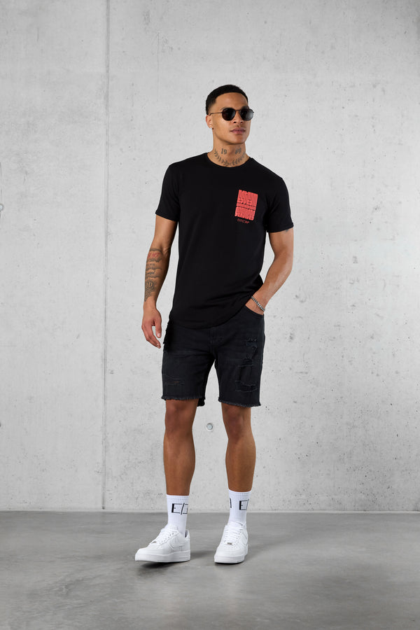 BLACK VACATION SERVICES LOGO TEE