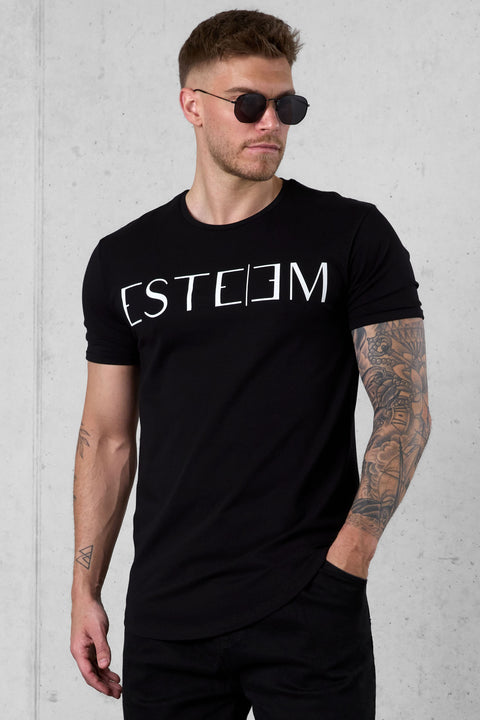 BLACK LETTERING TEE