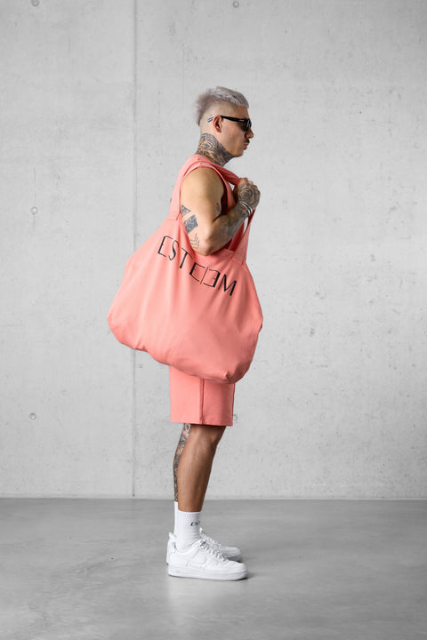 BURNTCORAL BEACH TOTE BAG