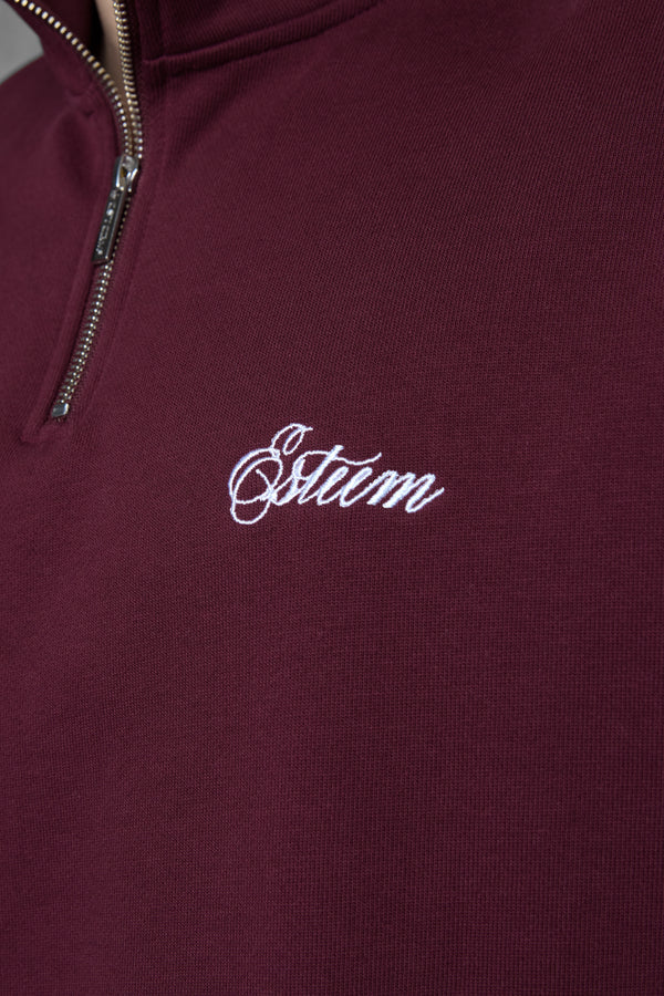 CABERNET SIGNATURE OVERSIZED HALFZIP SWEATER