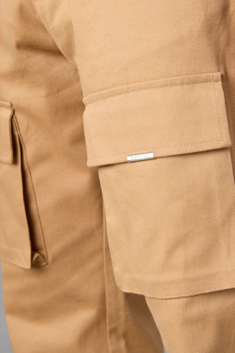 CAMEL CARGO CHINO PANTS
