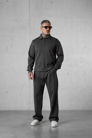 COFFEE WIDE TAILORED PANTS