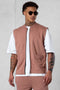 COGNAC DISCREET POCKET SWEATVEST