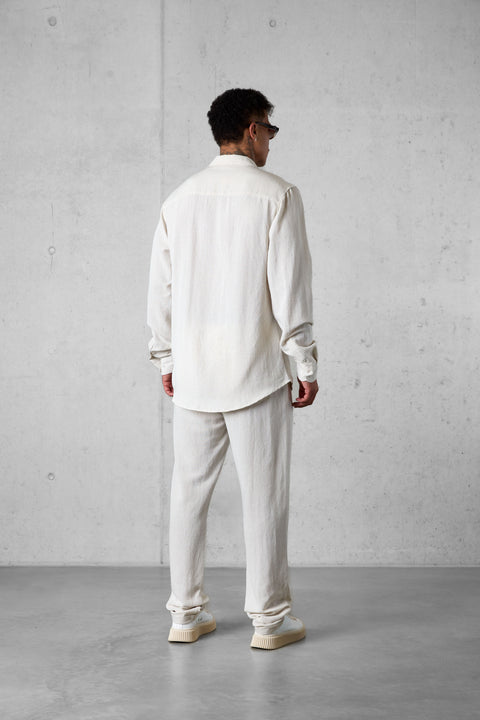 ECRU LINEN SHIRT