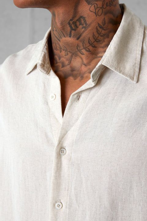 ECRU LINEN SHIRT