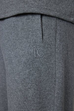 GREY MELANGE COMFY LOOSE SWEATPANTS
