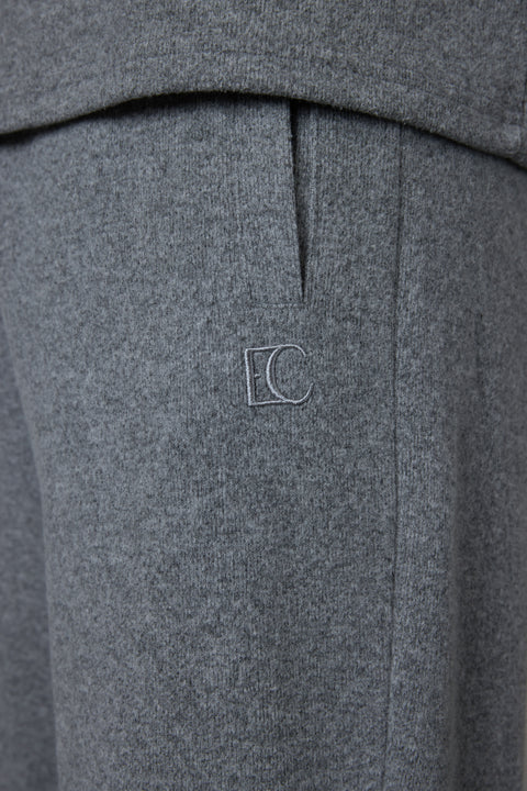 GREY MELANGE COMFY LOOSE SWEATPANTS