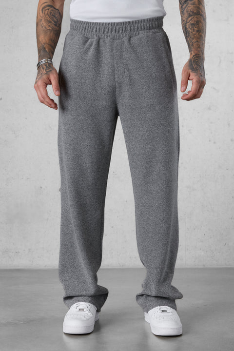 GREY MELANGE COMFY LOOSE SWEATPANTS