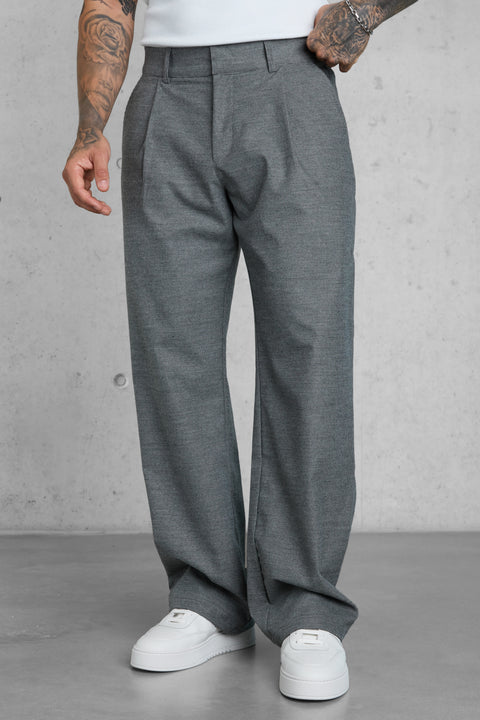 GREY VINTAGE WIDE TAILORED PANTS