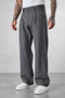GREY WIDE TAILORED PANTS
