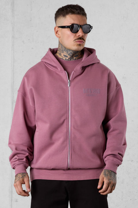 MAUVEROSE CMPNY OVERSIZED ZIP HOODIE