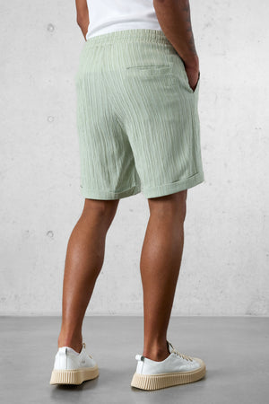 MINT STRIPED SHORTS