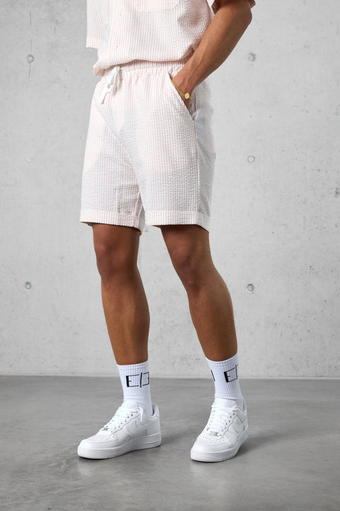 OFFWHITE ROSE STRIPED SHORTS