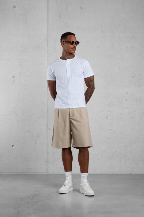 WHITE HENLEY TEE