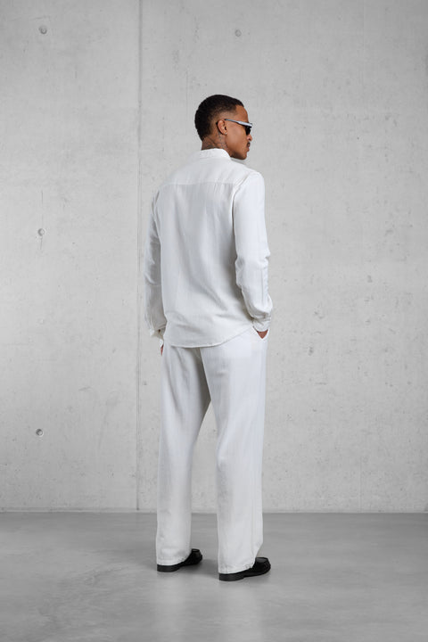 WHITE LINEN PANTS