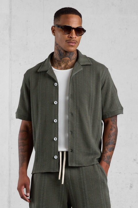 KHAKI KNIT SHIRT
