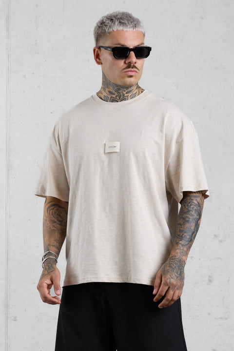 OAT WOVEN LABEL OVERSIZED TEE