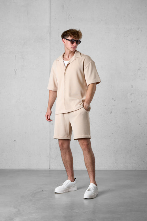 STONE RUFFLES SHORTS