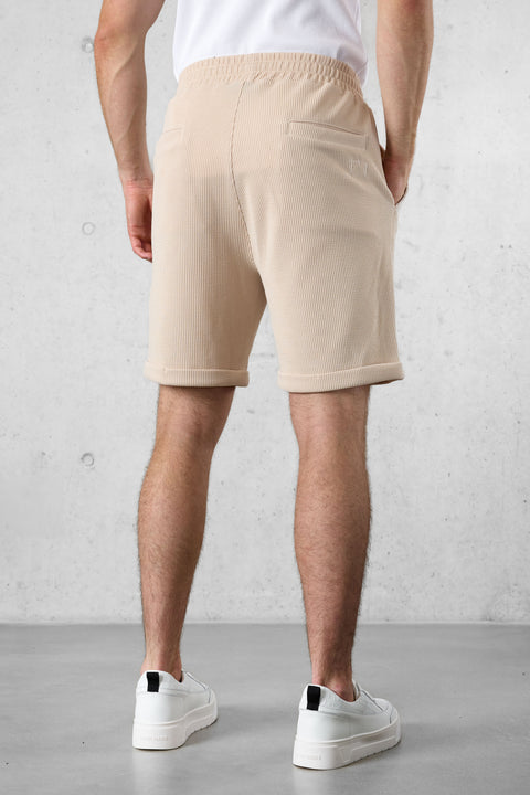 STONE RUFFLES SHORTS