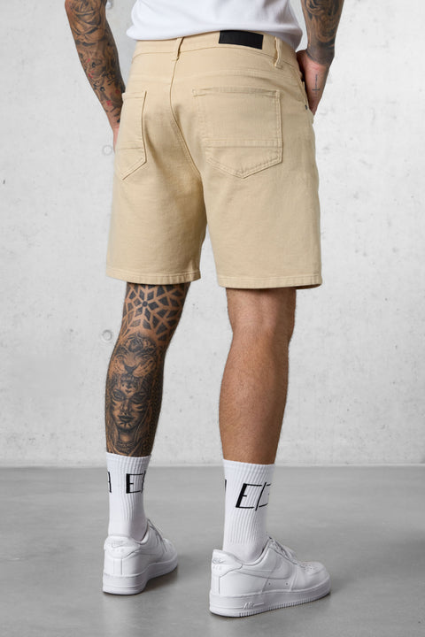 WASHED STONE BASIC JEANSSHORTS