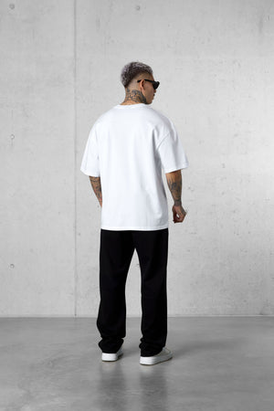 WHITE ICON OVERSIZED TEE