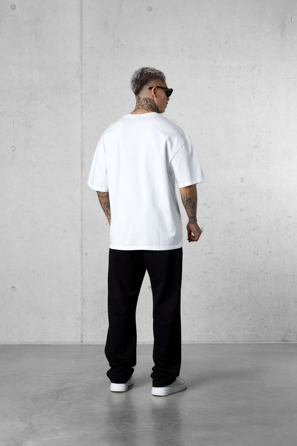WHITE ICON OVERSIZED TEE