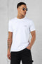 WHITE LOOP LOGO TEE