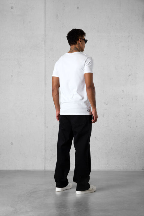 WHITE MIXED COLORS ESSENTIAL TEE