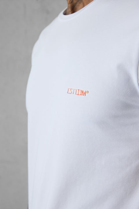 WHITE MIXED COLORS ESSENTIAL TEE