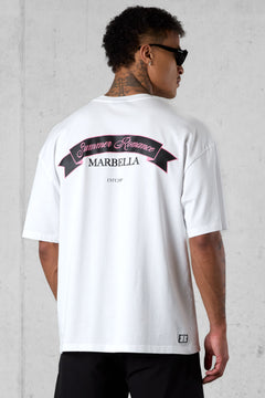 WHITE SUMMER ROMANCE OVERSIZED TEE