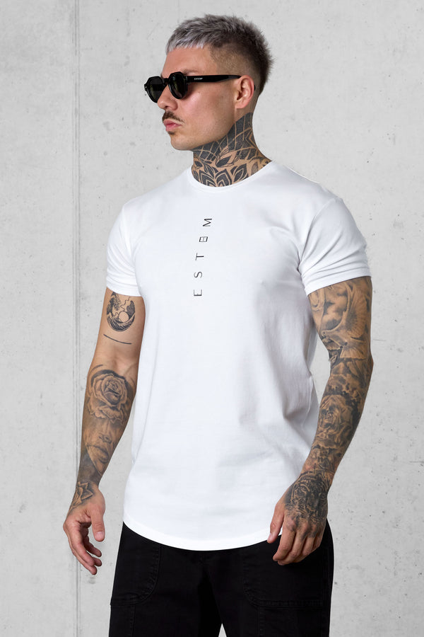 WHITE VERTICAL TEE