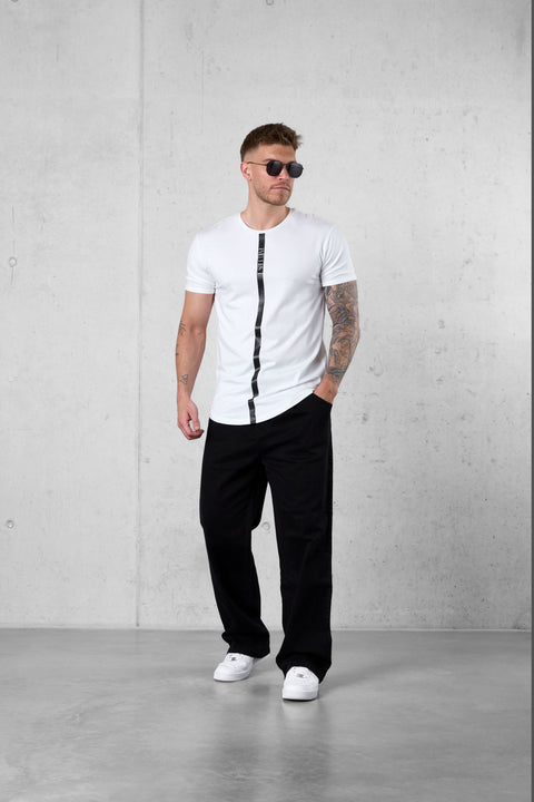 WHITE STRIPE TEE