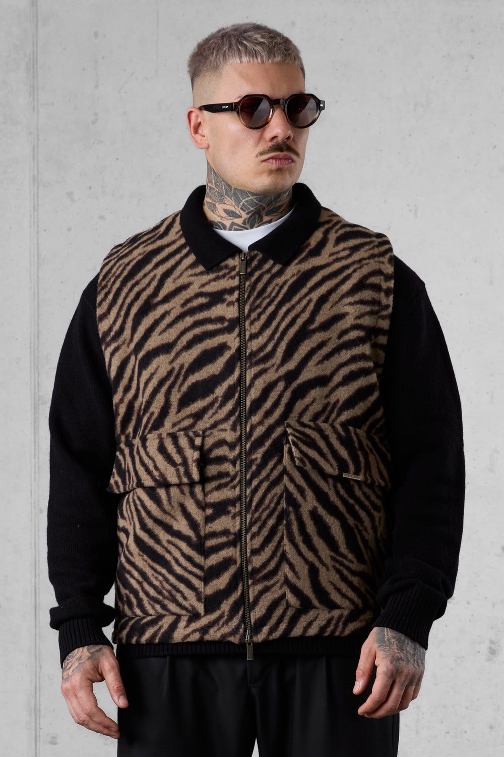 ZEBRA FLANNEL VEST