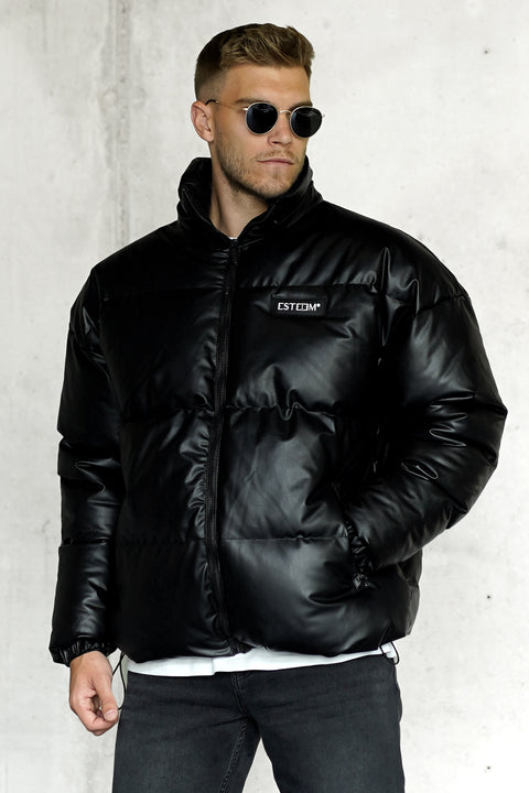 BLACK OVERSIZED PUFFER JACKET
